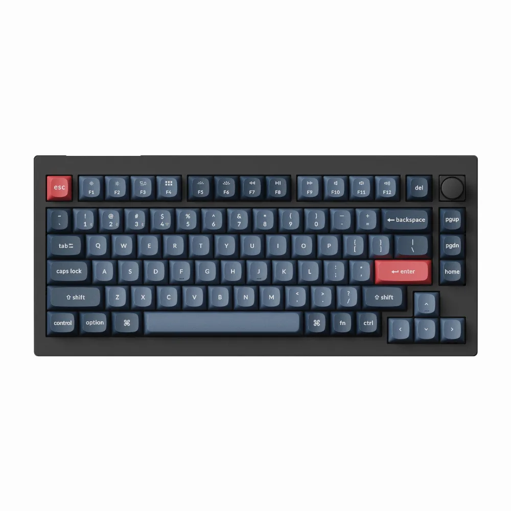 Механична клавиатура Keychron V1 MAX QMK 75% Carbon Black - Wireless - Image 2