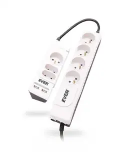 EVER Office Plus surge protector 1.2m + 1.8m T / LZ06-OFP018 / 0000
