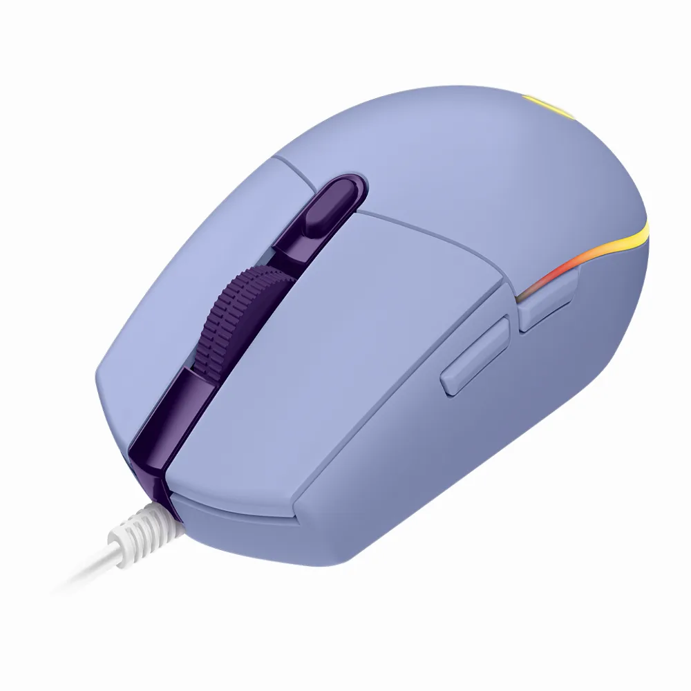 Геймърска мишка Logitech G102 LightSync, RGB, Оптична, Жична, USB, Лилав - Image 2