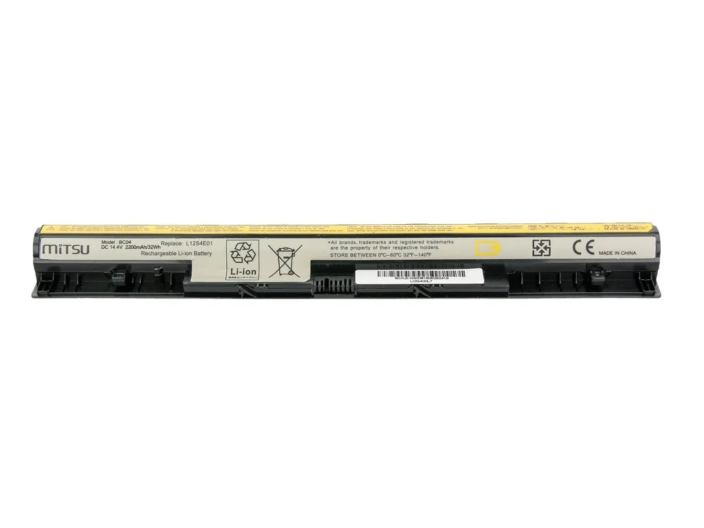 Mitsu Battery for Lenovo IdeaPad G500s, G510s, Z710 2200 mAh (32 Wh) 14.4 - 14.8 Volt - Image 2