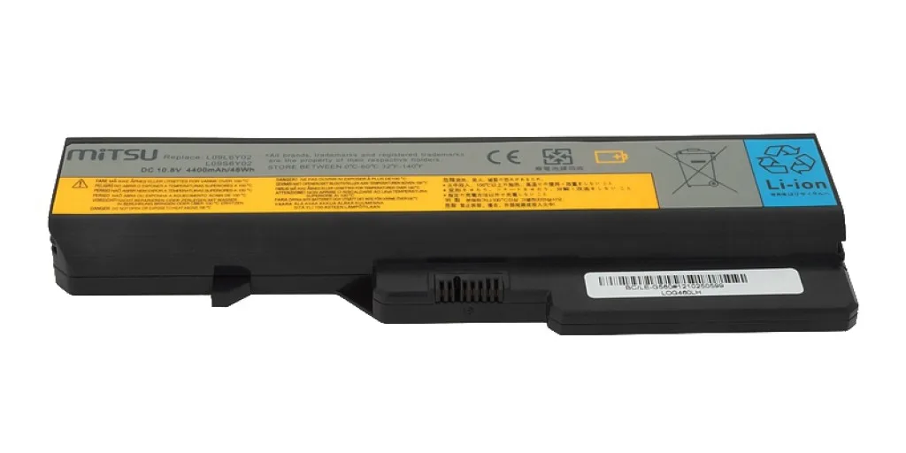 Mitsu Battery for Lenovo IdeaPad G460, G560 4400 mAh (48 Wh) 10.8 - 11.1 Volt - Image 3