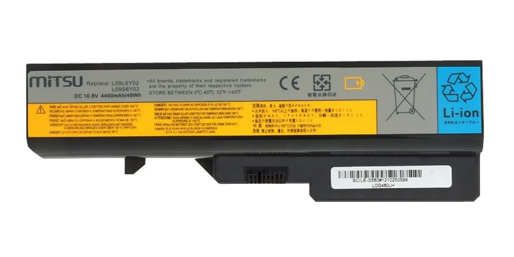 Mitsu Battery for Lenovo IdeaPad G460, G560 4400 mAh (48 Wh) 10.8 - 11.1 Volt - Image 4