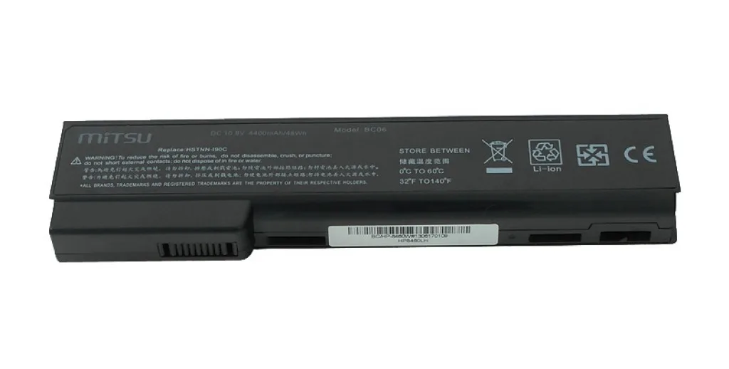 Mitsu Battery for HP EliteBook 8460p, 8460w 4400 mAh (48 Wh) 10.8 - 11.1 Volt - Image 2