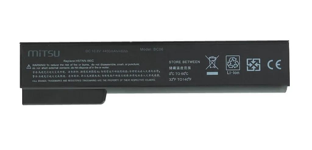 Mitsu Battery for HP EliteBook 8460p, 8460w 4400 mAh (48 Wh) 10.8 - 11.1 Volt - Image 4
