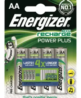 Energizer Recharge Power Plus AA Batteries AA HR6 /2000mAh /4 pcs