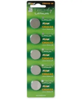 Techly Lithium batteries 3V CR2032 5pcs