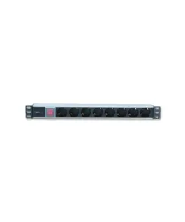 Techly Rack 19 inches 1U 250V/16A 8xSCHUKO 3m