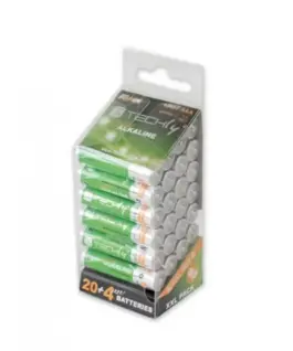 Techly Alkaline batteries LR03 AAA 24pcs (IBT-LR03T24B)
