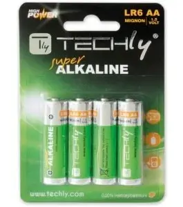 Techly Alkaline batteries LR06 AA 4pcs (IBT-LR06T4B)