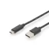 Digitus кабел за връзка USB 2.0 HighSpeed Type USB C/USB A M/M черен 3