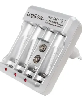 Alternative view от LogiLink Battery зарядно for Ni-M H / ni-Cd AA / AAA/ 9V