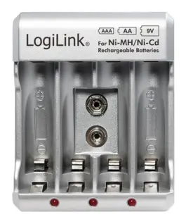 LogiLink Battery зарядно for Ni-M H / ni-Cd AA / AAA/ 9V