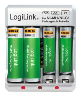 LogiLink Battery зарядно for Ni-M H / ni-Cd AA / AAA/ 9V