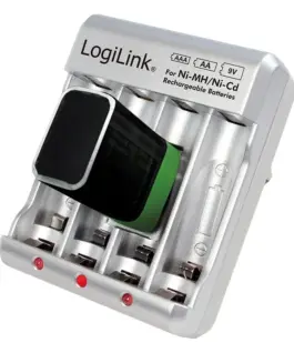 LogiLink Battery зарядно for Ni-M H / ni-Cd AA / AAA/ 9V