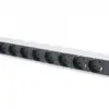 Digitus Power strip PDU 19 inches 1U 8 sockets power: 16A 4000W aluminum 2m