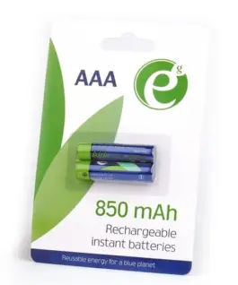 Gembird Rechargeable battery AAA 850mAh/2-pack/blister