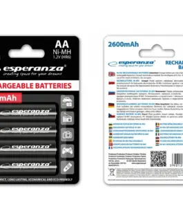 Esperanza Rechargeable Batteries AA 2600mAh 4pcs