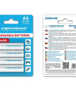 Esperanza Rechargeable Batteries AA 2000mAh 4pcs