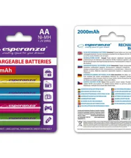 Esperanza Rechargeable Batteries AA 2000mAh