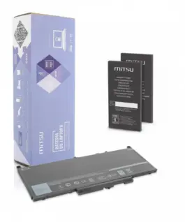 Mitsu Battery for Dell Latitude E7270 E7470 7200 mAh (55 Wh) 7.4 - 7.6 Volt