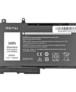 Alternative view от Mitsu Battery Dell Latitude E5280, E5580 3000 mAh (34 Wh) 11.4 Volt