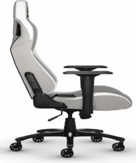 Геймърски стол Corsair T3 RUSH – Fabric Grey/White