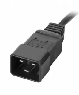 Lanberg Rack PDU 1U PDU-02I1908I-0200-C20-BK 16A 2X C19 8X IEC C13 черен C20 - Image 4