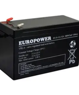 Alternative view of EuroPower AUKUMULATOR EUROPOWER EV 12V 9Ah