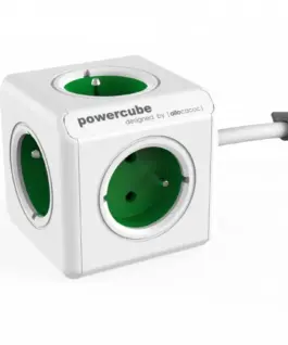 Allocacoc PowerCube Extended 15m 2300 зелен