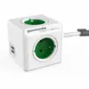 Allocacoc PowerCube USB Extended 15m 2402 зелен