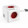 Allocacoc PowerCube USB Extended 15m 2402 червен