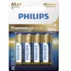 Philips Premium Alkaline Batteries AA x4