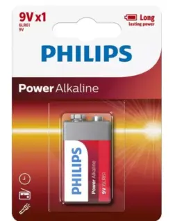 Philips Battery Power Alkaline 9V 1szt blister (LR61)