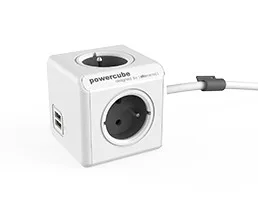 Alternative view of Allocacoc PowerCube USB Extended 3m 2404 сив