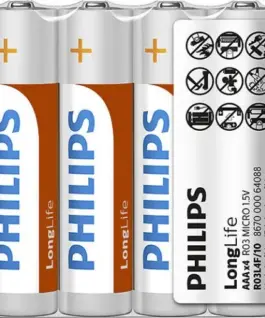 Philips Battery R03 AAA LONGLIF E 4szt.