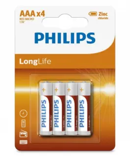 Philips Battery R03 AAA LONGLIF E (4 SZT BLISTER)