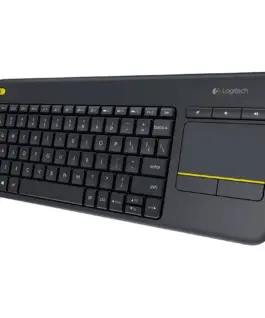 Клавиатура LOGITECH K400 Plus Wireless Touch Keyboard - BLACK - US INTL