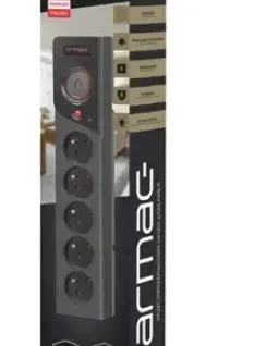 Alternative view of Armac Power strip Z5 1.5M 5x230V 10aA Z5/15/CZ черен