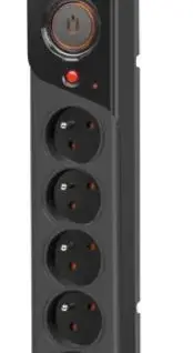 Armac Power strip Z5 5m 5x230V 10A Z5/50/CZ черен