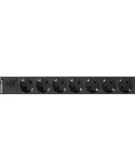 Alternative view of Lanberg Power strip Rack PDU 19 1U 16A 8X schuko 2M черен
