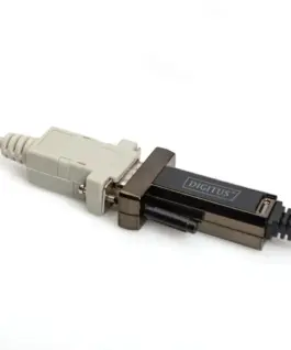 Digitus кабел USB-C 2.0 male to RS232 (DB9) male адаптер | FTDI FT232RL chipset | черен | screw locking | 1.0 m - Image 4