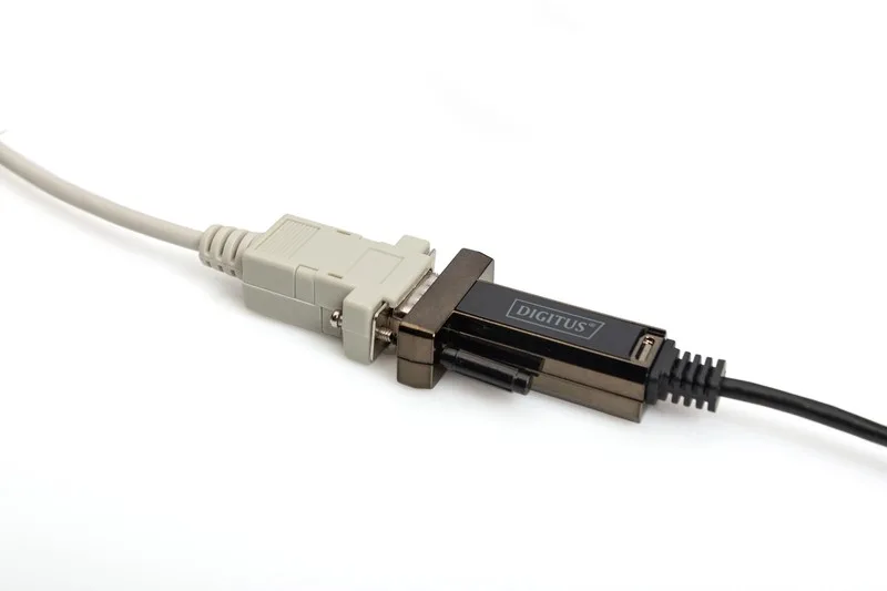 Digitus кабел USB-C 2.0 male to RS232 (DB9) male адаптер | FTDI FT232RL chipset | черен | screw locking | 1.0 m - Image 4