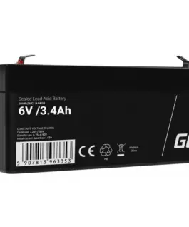 Green Cell Battery AGM VRLA 6V 3.4Ah