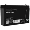 Green Cell Battery AGM VRLA 6V 7.2Ah
