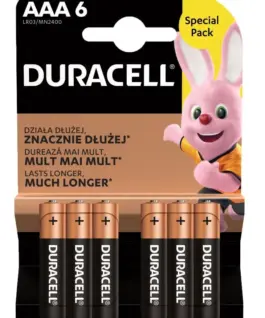 Duracell Basic AAA/LR3 blister 6pcs