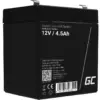 Green Cell Battery AGM VRLA 12V 4.5Ah