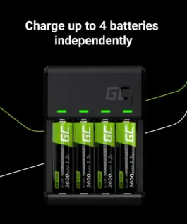 Green Cell Vitalзарядно зарядно 4x Batteries AA 2000mAh