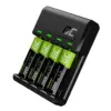 Green Cell Vitalзарядно зарядно 4x Batteries AA 2000mAh