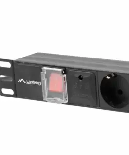 Lanberg Surge protector Rack PDU 19 1U 16A 7X SCHUKO 2m черен
