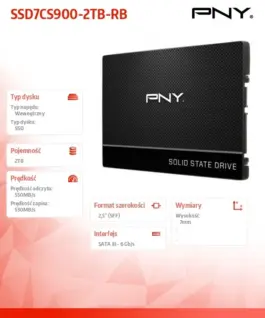 PNY SSD 2TB 2,5 SATA3 SSD7CS900-2TB-RB - Image 5